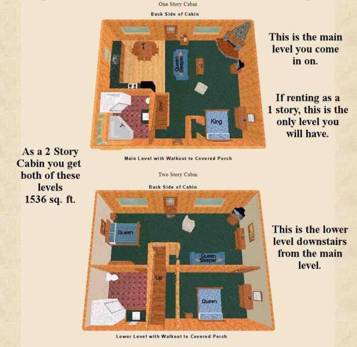 Secluded Cabin In The Woods! 1 Story Villa Eureka Springs Exteriör bild